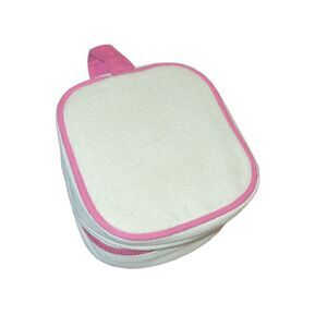 NWT Mainstreet Collection Canvas Square Jewelry Travel Storage Organizer Case